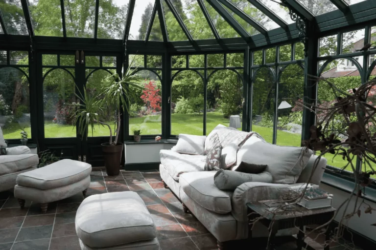 Black framed conservatory